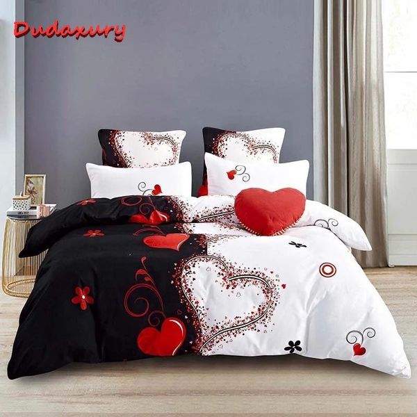 bedding sets dudaxury luxury 2/3pcs set love pattern printing duvet cover pillowcase king home decoration
bedding sets dudaxury luxury 2/3pcs set love pattern printing duvet cover pillowcase king home decoration