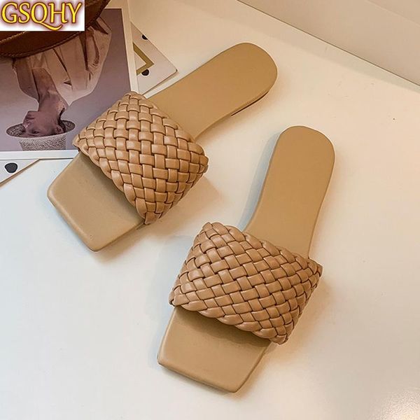 women square toe flat slippers beach sandals casual flip flops woman braided charm shoes ladies female slides fashion slipper, Black
women square toe flat slippers beach sandals casual flip flops woman braided charm shoes ladies female slides fashion slipper, Black