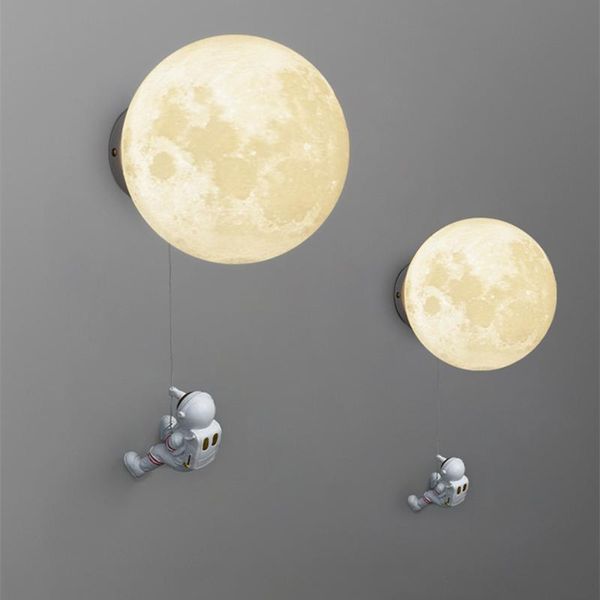 wall lamps modern led lamp astronaut 3d moon light for bedroom children's room decor nordic bedside sconce lighting fixtures
wall lamps modern led lamp astronaut 3d moon light for bedroom children's room decor nordic bedside sconce lighting fixtures