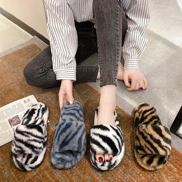 slippers cootelili women zebra pattern winter shoes for woman faux fur flats 3.5cm heel plus size 41 42 43, Black
slippers cootelili women zebra pattern winter shoes for woman faux fur flats 3.5cm heel plus size 41 42 43, Black