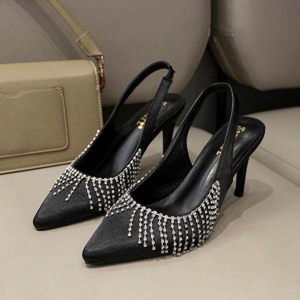 dress shoes rhinestone sandals 2021 women's tassel high heels ladies summer suit female beige pointed fringe high-heeled stiletto, Black
dress shoes rhinestone sandals 2021 women's tassel high heels ladies summer suit female beige pointed fringe high-heeled stiletto, Black
