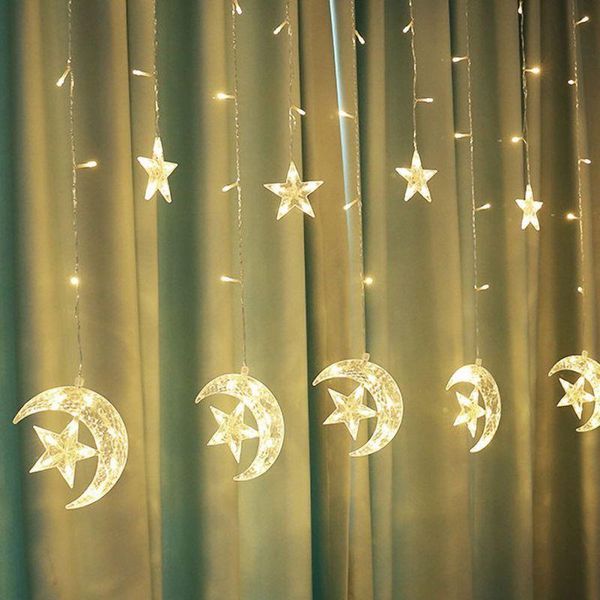 star moon-shaped led string light fairy lights indoor decorative lamps for curtain background wall home decor party decoration
star moon-shaped led string light fairy lights indoor decorative lamps for curtain background wall home decor party decoration