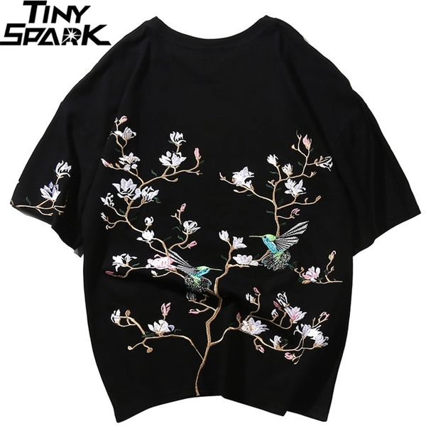 hip hop t shirt men streetwear harajuku tshirt embroidery floral magpie summer short sleeve t-shirt cotton japanese style 210707, White;black
hip hop t shirt men streetwear harajuku tshirt embroidery floral magpie summer short sleeve t-shirt cotton japanese style 210707, White;black