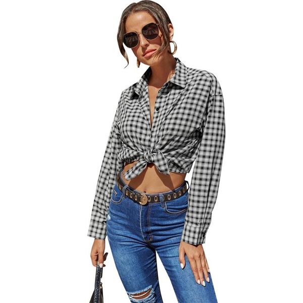 women's blouses & shirts women long sleeves casual single-breasted lapel blouse black white lattice shirt m5te
women's blouses & shirts women long sleeves casual single-breasted lapel blouse black white lattice shirt m5te