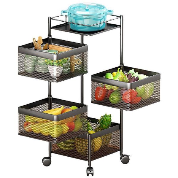 kitchen storage & organization metal rotating racks floor-standing multi-layer fruit and vegetable basket organizer rack shelf with wheels
kitchen storage & organization metal rotating racks floor-standing multi-layer fruit and vegetable basket organizer rack shelf with wheels