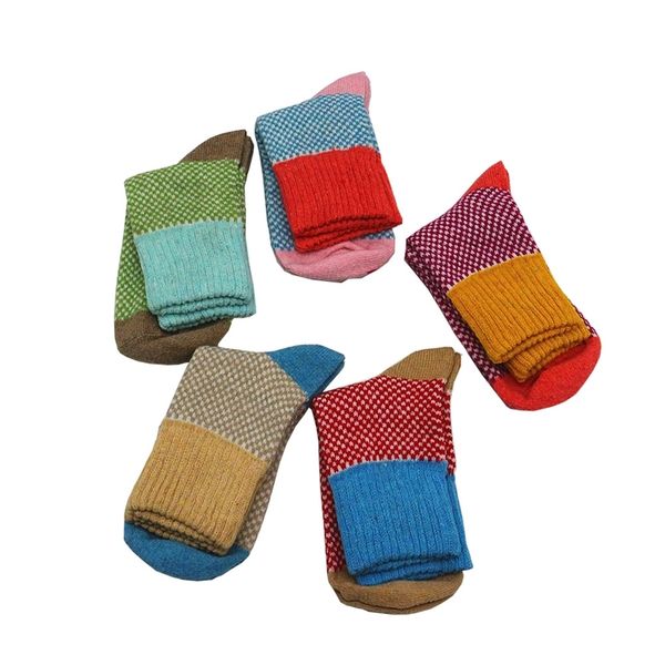 women's winter thickened warmth fashion casual harajuku lattice wool socks 5 pair 211221, Black;white
women's winter thickened warmth fashion casual harajuku lattice wool socks 5 pair 211221, Black;white