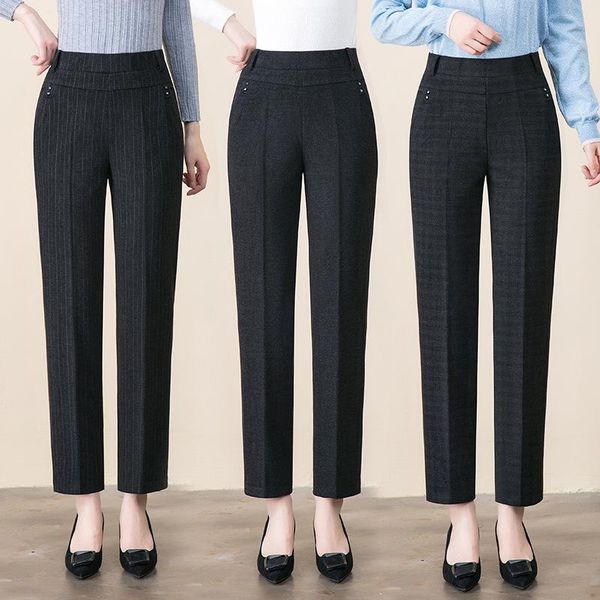 autumn winter middl aged women warm elastic waist casual straight pants female trousers plus size c women's & capris, Black;white
autumn winter middl aged women warm elastic waist casual straight pants female trousers plus size c women's & capris, Black;white