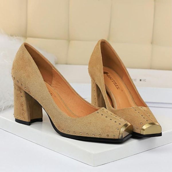 dress shoes eoeodoit 7.5 cm chunky heel pumps rivet 2021 autumn women fashion square metal toe slip on high heels party office, Black
dress shoes eoeodoit 7.5 cm chunky heel pumps rivet 2021 autumn women fashion square metal toe slip on high heels party office, Black