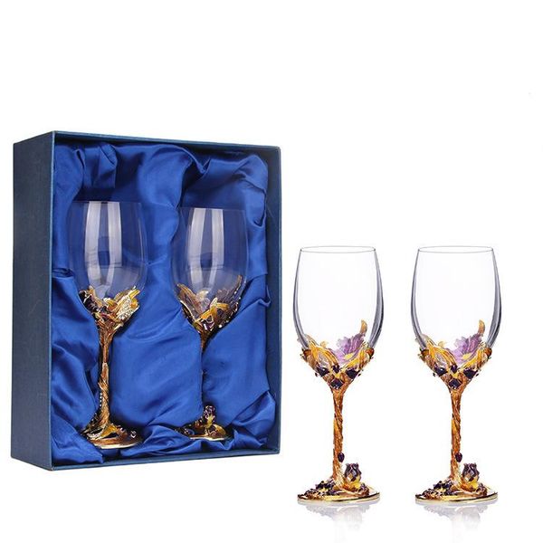 high-grade crystal champagne flutes stand metal with enamel creative style goblet glass wedding birthday gifts s glasses set wine
high-grade crystal champagne flutes stand metal with enamel creative style goblet glass wedding birthday gifts s glasses set wine
