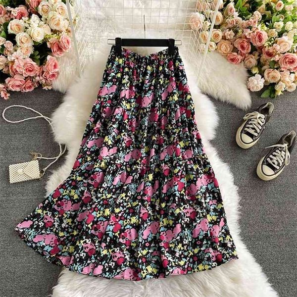spring autumn elastic waist floral skirt mid-length over the knee a-line retro print large swing uk673 210506, Black
spring autumn elastic waist floral skirt mid-length over the knee a-line retro print large swing uk673 210506, Black