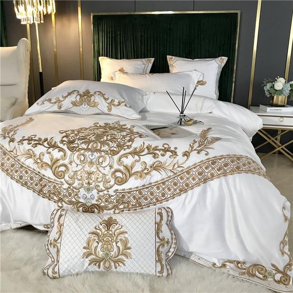 100% cotton home bedding set embroidery luxrious high-end four pieces floral e24 sets
100% cotton home bedding set embroidery luxrious high-end four pieces floral e24 sets