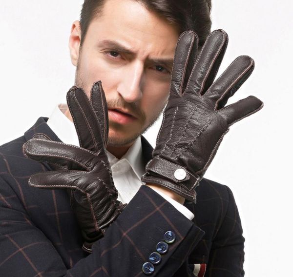 five fingers gloves men' fashion genuine deerskin leather motorcycle riding glove cold protection winter mittens s2182, Blue;gray
five fingers gloves men' fashion genuine deerskin leather motorcycle riding glove cold protection winter mittens s2182, Blue;gray