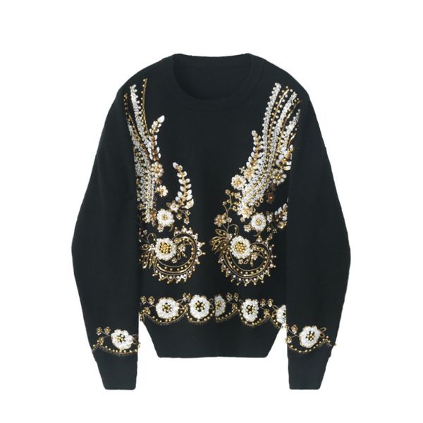 autumn winter sweater, sequin bead, long sve, round neck, black, s, , l, 2020, White;black
autumn winter sweater, sequin bead, long sve, round neck, black, s, , l, 2020, White;black