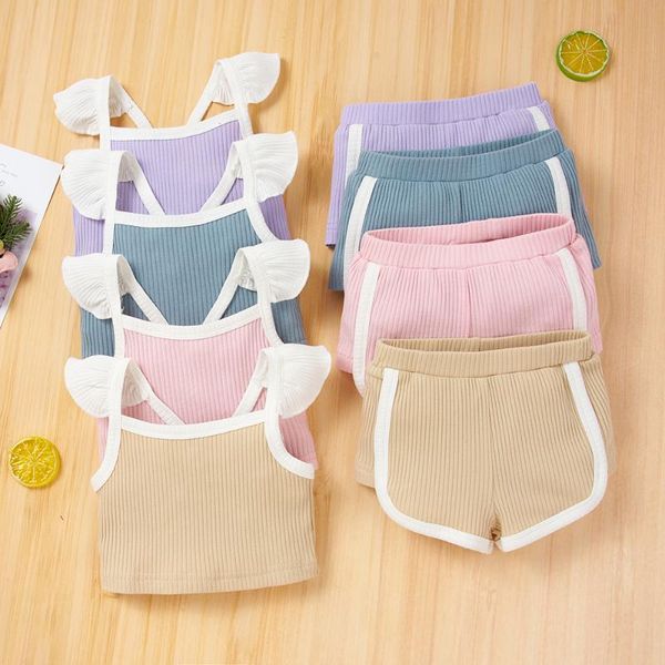 wallarenear 0-18m born infant girl's two piece set sleeve square neck ribbed elastic shorts summer clothing sets, White
wallarenear 0-18m born infant girl's two piece set sleeve square neck ribbed elastic shorts summer clothing sets, White