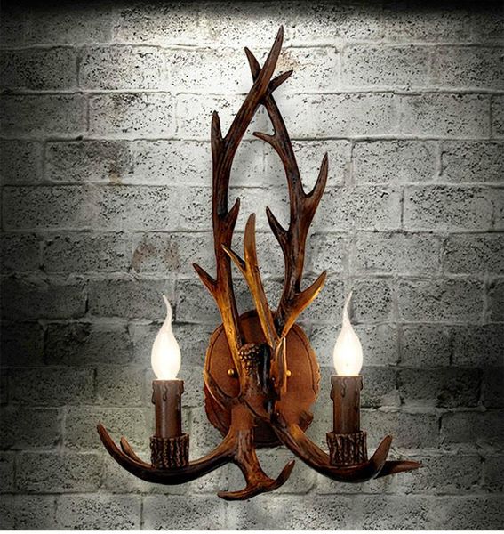 art deco retro resin antler wall lamp american country light deer horn candle lampshade sconce 110-240v
art deco retro resin antler wall lamp american country light deer horn candle lampshade sconce 110-240v