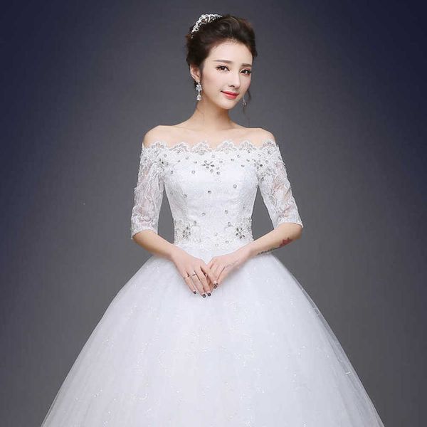 dress the bride goes out one shoulder middle long sleeve korean princess wedding, White;black
dress the bride goes out one shoulder middle long sleeve korean princess wedding, White;black