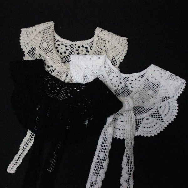 bow ties summer solid color fake collars shawl women knitted small scarf false collar decorative hollow weave sleeves detachable, Black;gray
bow ties summer solid color fake collars shawl women knitted small scarf false collar decorative hollow weave sleeves detachable, Black;gray