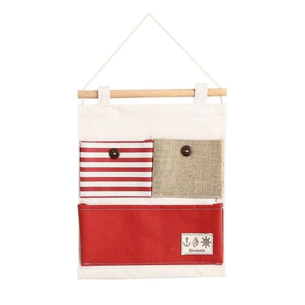 fashion wall hanging storage bag cotton linen pouch stripe splicing handbag organiser foldable bag(red) boxes & bins
fashion wall hanging storage bag cotton linen pouch stripe splicing handbag organiser foldable bag(red) boxes & bins