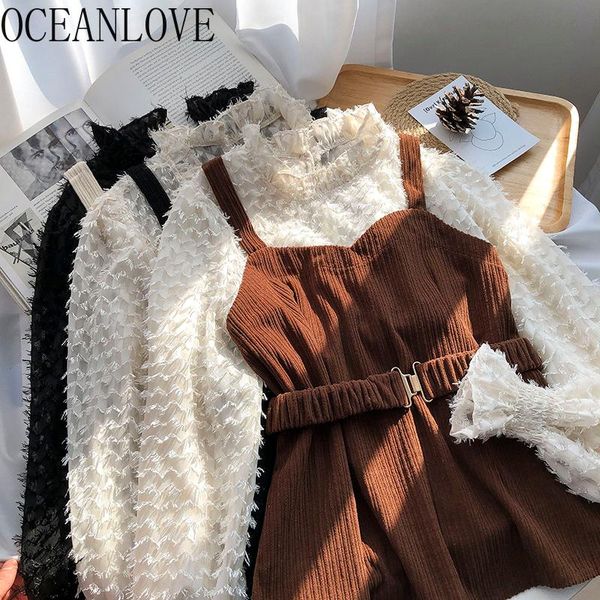 women's blouses & shirts oceanlove corduroy autumn winter women vintage sweet long sleeve ropa mujer fake 2 pcs blusas feminina, White
women's blouses & shirts oceanlove corduroy autumn winter women vintage sweet long sleeve ropa mujer fake 2 pcs blusas feminina, White