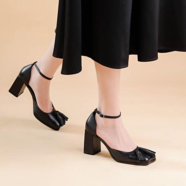 dress shoes designer tassel high heels women party fashion thick heel elegant woman pumps spring summer ladies sandals, Black
dress shoes designer tassel high heels women party fashion thick heel elegant woman pumps spring summer ladies sandals, Black