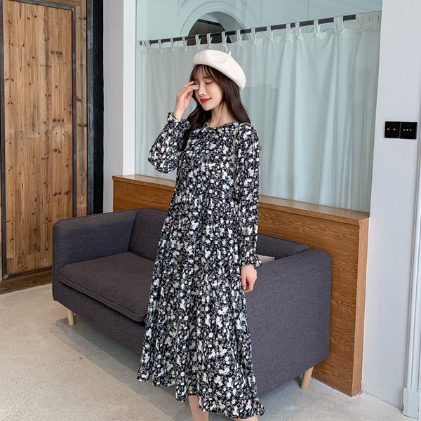dresses vintage loose floral chiffon bow-neck female autumn all-match full sleeve lace-up women dress vestidos femme chz0, Black;gray
dresses vintage loose floral chiffon bow-neck female autumn all-match full sleeve lace-up women dress vestidos femme chz0, Black;gray