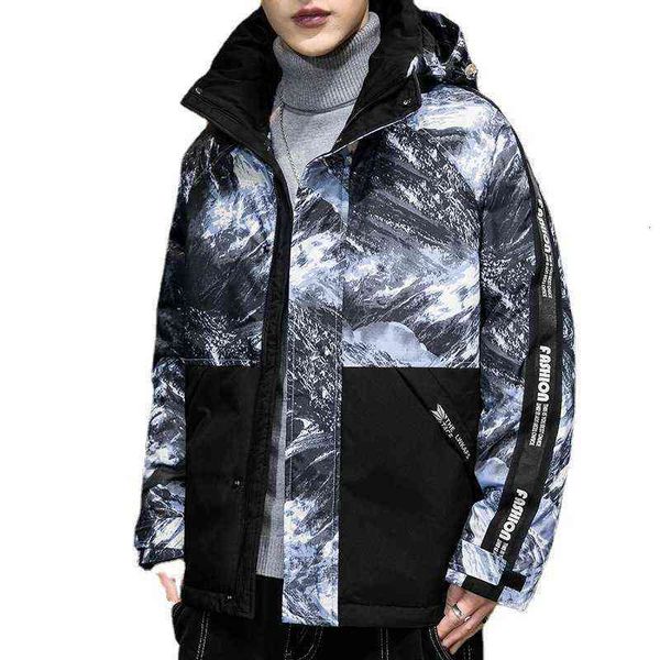 men's down et short korean fashion 2021 brand handsome thickened winter couple's, Black
men's down et short korean fashion 2021 brand handsome thickened winter couple's, Black