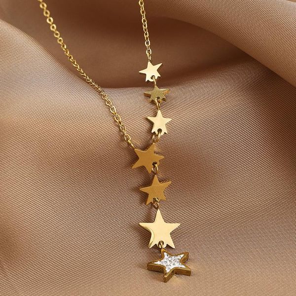 chains stainless steel stars choker necklace for women trendy design temperament jewelry irregular long necklaces gifts, Silver
chains stainless steel stars choker necklace for women trendy design temperament jewelry irregular long necklaces gifts, Silver
