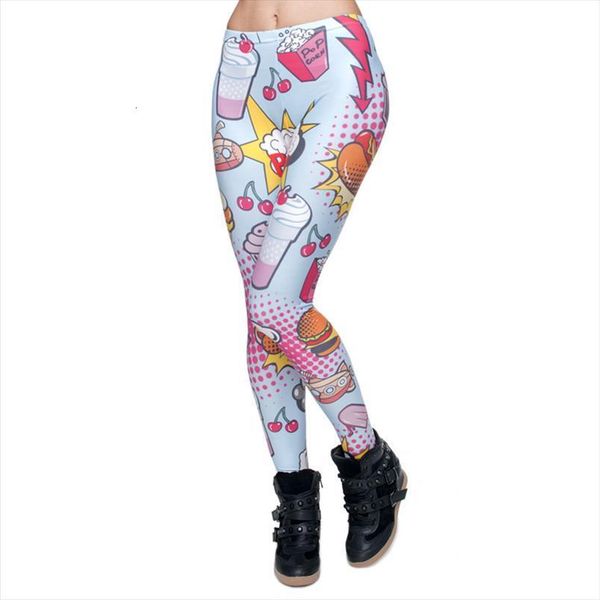 fashion fast food comix 3d womens leggings printing punk stretchy trousers casual pants, Black
fashion fast food comix 3d womens leggings printing punk stretchy trousers casual pants, Black