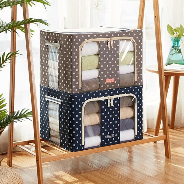 storage bags 1pcs 3/4 layer navy 72l clothes quilts sundries dustproof and waterproof folding steel frame oxford cloth box
storage bags 1pcs 3/4 layer navy 72l clothes quilts sundries dustproof and waterproof folding steel frame oxford cloth box