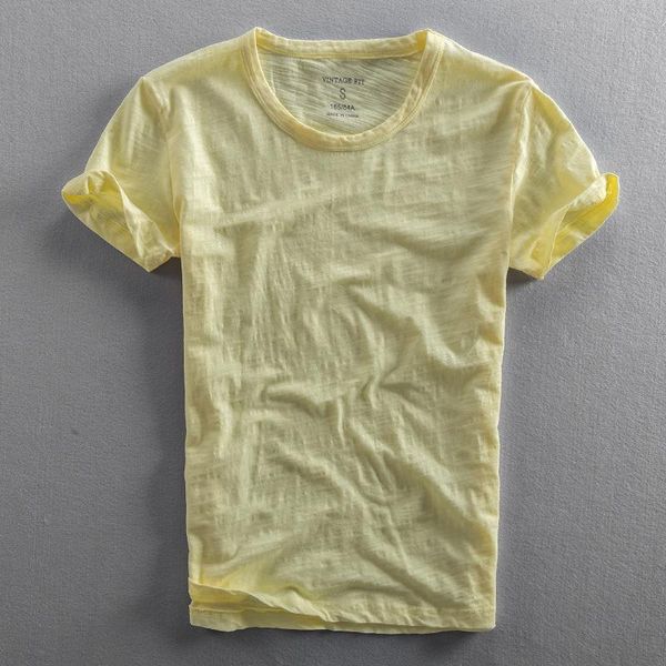 men's t-shirts short sleeve for men retro fashion summer cotton solid color male casual simple thin white tee clothing, White;black
men's t-shirts short sleeve for men retro fashion summer cotton solid color male casual simple thin white tee clothing, White;black