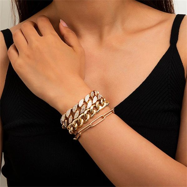 link, chain three-piece suit retro women bracelets punk hip hop metal rhinestone european american bracelet jewelry festival birthday gift, Black
link, chain three-piece suit retro women bracelets punk hip hop metal rhinestone european american bracelet jewelry festival birthday gift, Black