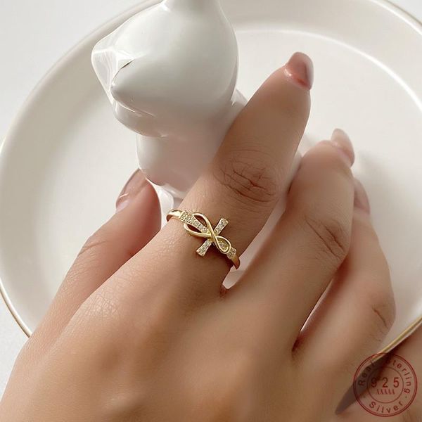 sterling silver mixed infinity pavé crystal cross opening adjustable ring women fashion wedding party jewelry accessories cluster rings, Golden;silver
sterling silver mixed infinity pavé crystal cross opening adjustable ring women fashion wedding party jewelry accessories cluster rings, Golden;silver