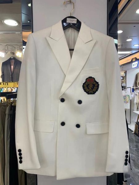 men's suits & blazers zk544 fashion coats jackets 2021 runway luxury european design party style clothing, White;black
men's suits & blazers zk544 fashion coats jackets 2021 runway luxury european design party style clothing, White;black
