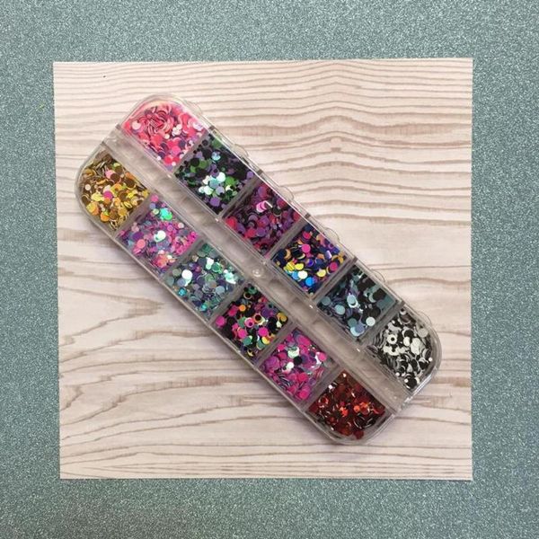 nail glitter 1/2/3mm 1 box circle polka dot mix set #11 in reusable container - 12 colors art glitter, rainbow, Silver;gold
nail glitter 1/2/3mm 1 box circle polka dot mix set #11 in reusable container - 12 colors art glitter, rainbow, Silver;gold