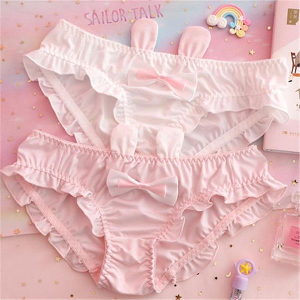 women's panties japanese ears cartoon ruffle side underwear women seamless girls sweet bow briefs soft female lingerie, Black;pink
women's panties japanese ears cartoon ruffle side underwear women seamless girls sweet bow briefs soft female lingerie, Black;pink