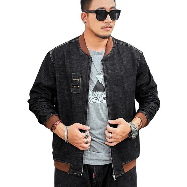 men's jackets men loose motorcycle jacket, fashion plus size denim add fertilizer to increase elasticity baseball uniform jacket, Black;brown
men's jackets men loose motorcycle jacket, fashion plus size denim add fertilizer to increase elasticity baseball uniform jacket, Black;brown