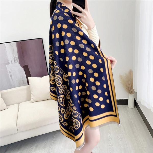 scarves 2021 luxury cashmere scarf winter women pashmina shawls warm blanket wraps female foulard bandana brand dot ponch hijab, Blue;gray
scarves 2021 luxury cashmere scarf winter women pashmina shawls warm blanket wraps female foulard bandana brand dot ponch hijab, Blue;gray