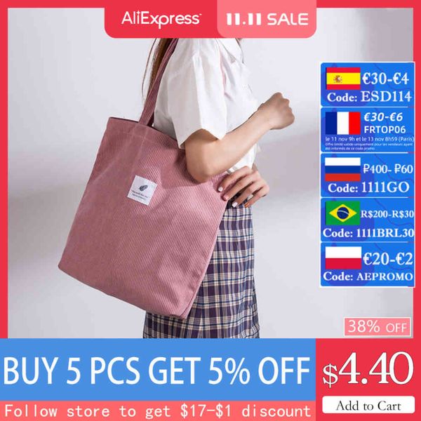 bag mabula casual foldable corduroy shopping bag eco friendly reusable grocery tote handbag lightweight shoulder bags
bag mabula casual foldable corduroy shopping bag eco friendly reusable grocery tote handbag lightweight shoulder bags