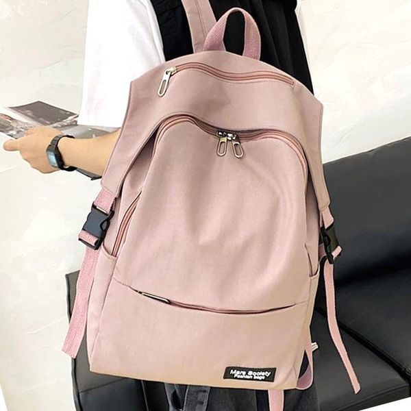 backpack 2021 college bookbag waterproof women solid color travel mochila for girls school bag fashion female nylon rucksack
backpack 2021 college bookbag waterproof women solid color travel mochila for girls school bag fashion female nylon rucksack
