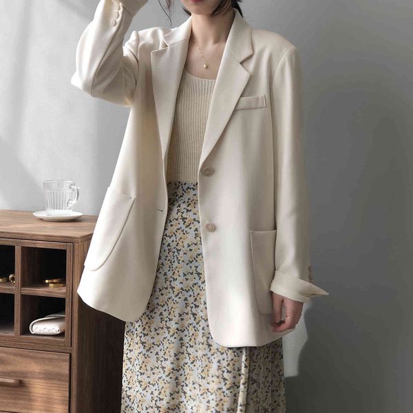 women's suits & blazers fashion thin loose suit coat 2021 spring solid notched korean slim casual two button hql4, White;black
women's suits & blazers fashion thin loose suit coat 2021 spring solid notched korean slim casual two button hql4, White;black