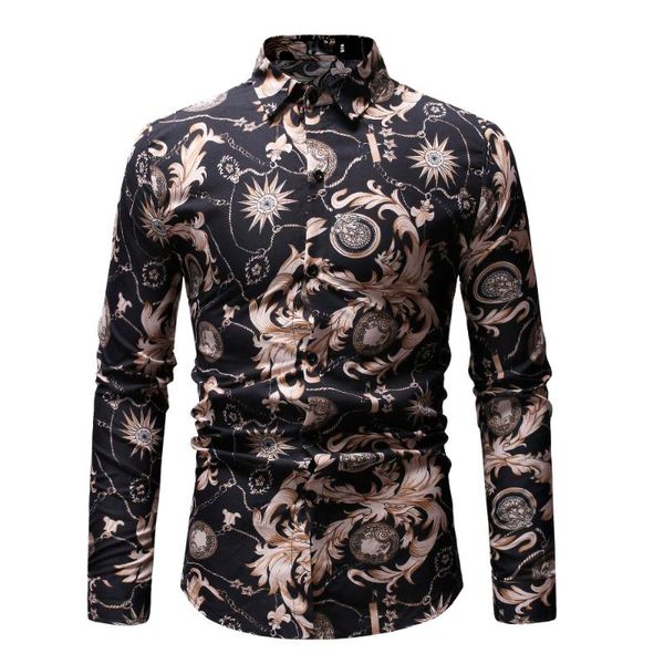 men's casual shirts mens shirt fashion floral hawaiian printed slim fit long sleeve dress plus size, White;black
men's casual shirts mens shirt fashion floral hawaiian printed slim fit long sleeve dress plus size, White;black