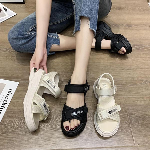 sandals women's summer white roman open toe shoes gladiator platform bohemian comfortable fish mouth beach, Black
sandals women's summer white roman open toe shoes gladiator platform bohemian comfortable fish mouth beach, Black