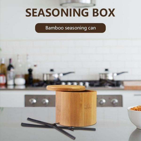 bamboo seasoning box salt storage jar rotary with cover cooking ingredients for kitchen dining table bottles & jars
bamboo seasoning box salt storage jar rotary with cover cooking ingredients for kitchen dining table bottles & jars