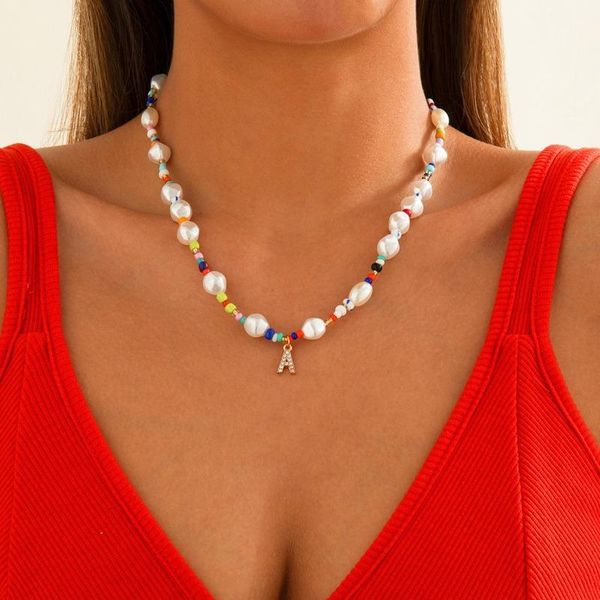 pendant necklaces fashion bohemian jewelry pearl choker necklace women trendy club party letter clavicle initial for girl, Silver
pendant necklaces fashion bohemian jewelry pearl choker necklace women trendy club party letter clavicle initial for girl, Silver