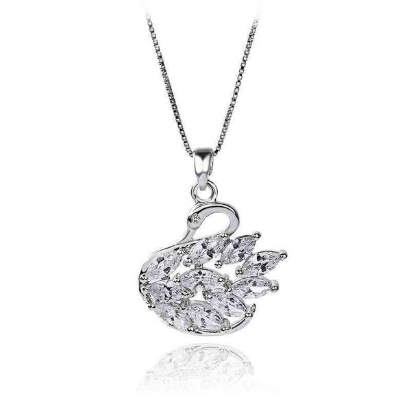 the new simple necklace s925 silver necklace feminine zircon swan pendant clavicle chain personalized fashion accessories
the new simple necklace s925 silver necklace feminine zircon swan pendant clavicle chain personalized fashion accessories