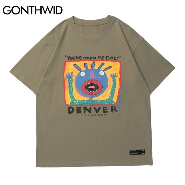 gonthwid short sleeve tees hip hop men streetwear funny cartoon print cotton t-shirts fashion casual harajuku loose tshirts 210721, White;black
gonthwid short sleeve tees hip hop men streetwear funny cartoon print cotton t-shirts fashion casual harajuku loose tshirts 210721, White;black