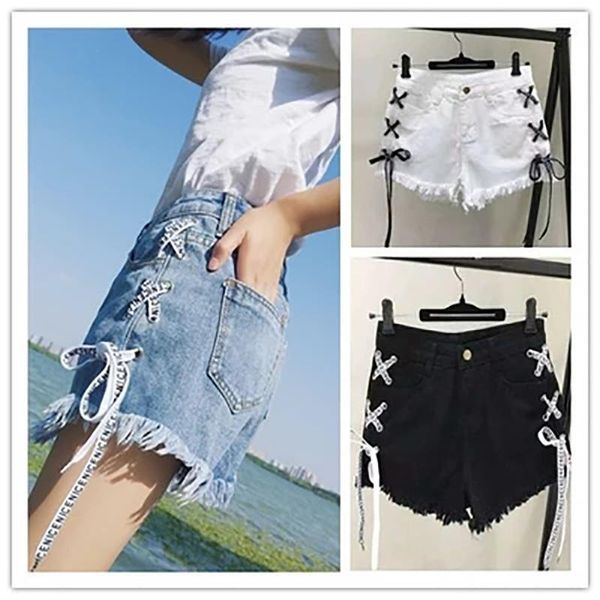 women's jeans denim shorts summer high waist ripped short femme tassel lace up bandage pants for women, Blue
women's jeans denim shorts summer high waist ripped short femme tassel lace up bandage pants for women, Blue