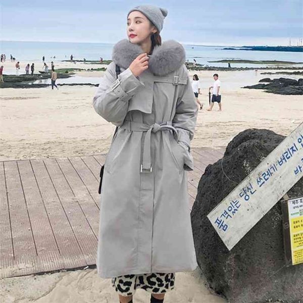 wonder down winter large real natural fur hooded 90% duck coat female thick warm long parka 210510, Black
wonder down winter large real natural fur hooded 90% duck coat female thick warm long parka 210510, Black