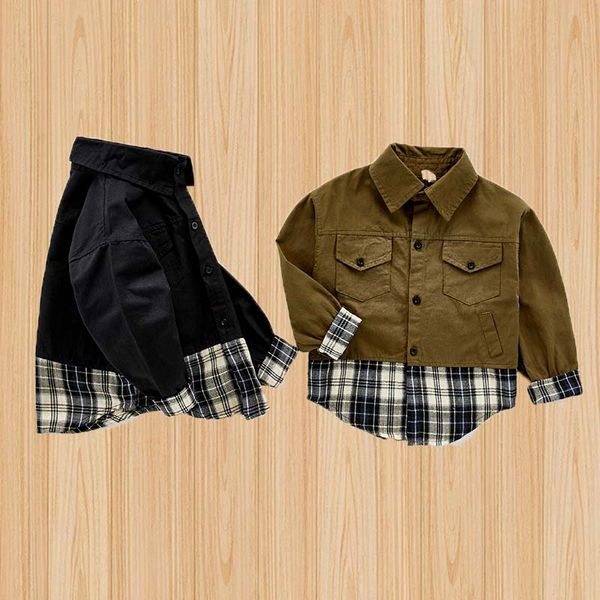 boys plaid stitching coats turn-down collar full sleeve childrens clothing 0-9years old baby kids spring and autumn jackets, Blue;gray
boys plaid stitching coats turn-down collar full sleeve childrens clothing 0-9years old baby kids spring and autumn jackets, Blue;gray