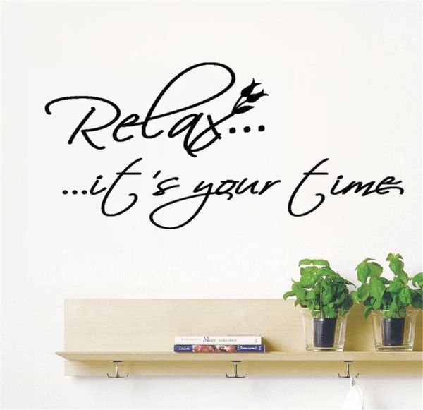 wall stickers relax it's your time quotes lettering words saying livingroom decorative mural home decor decals dw11151
wall stickers relax it's your time quotes lettering words saying livingroom decorative mural home decor decals dw11151